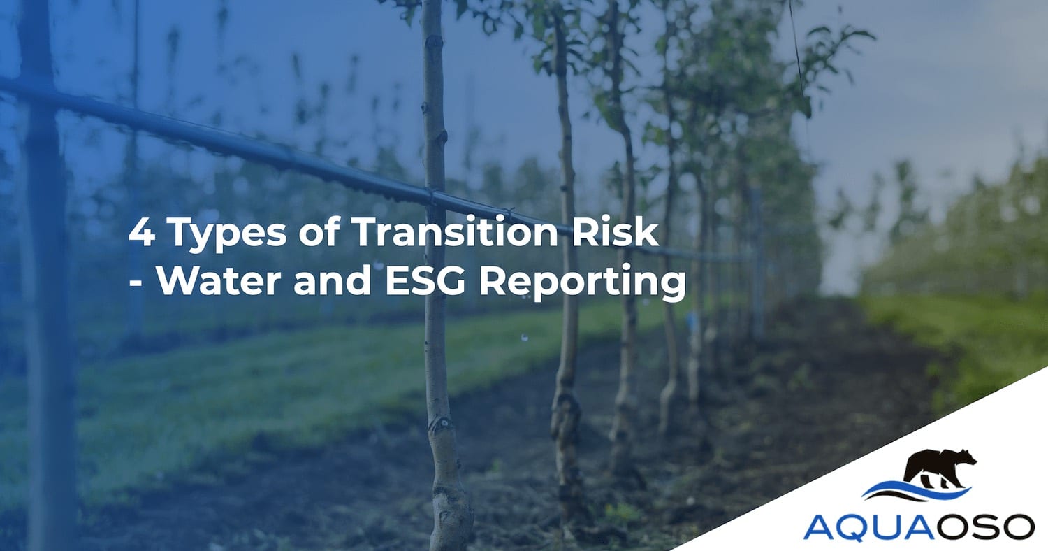 4 Types of Transition Risk - Water and ESG Reporting