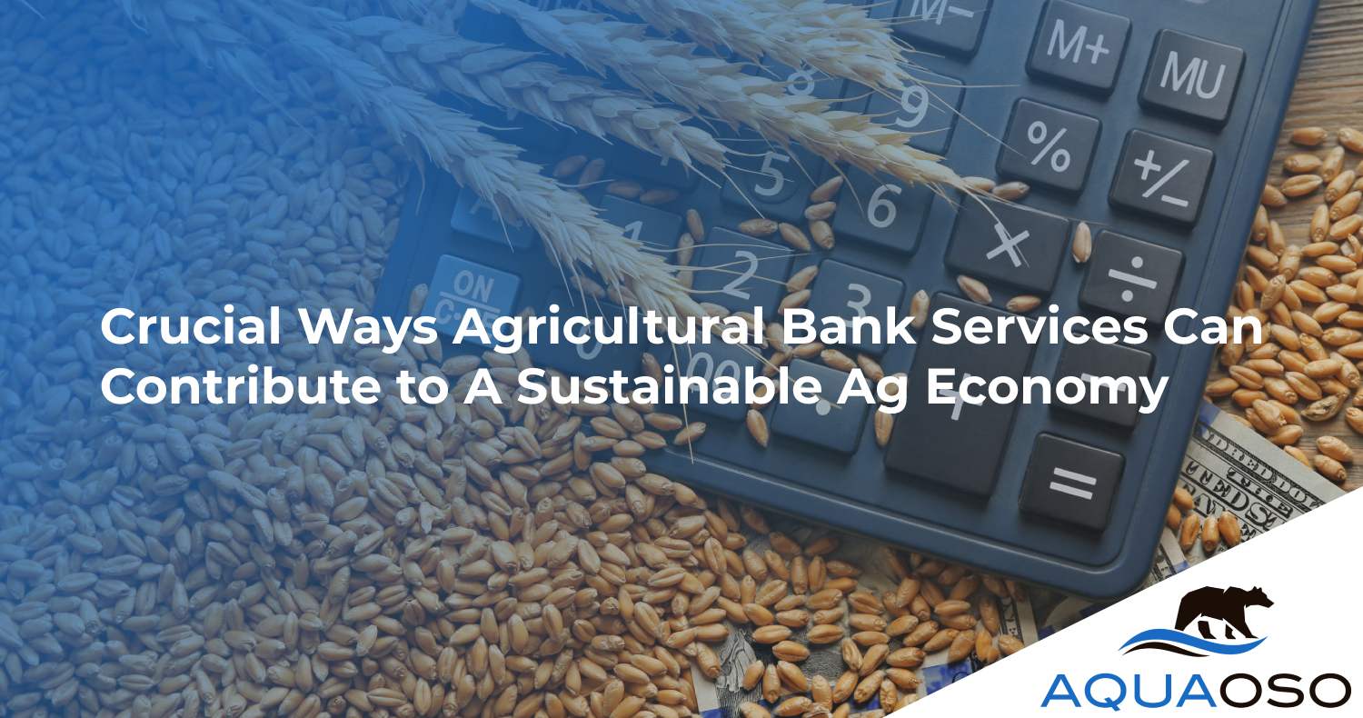 Crucial Ways Agricultural Bank Services Can Contribute to A Sustainable Ag Economy
